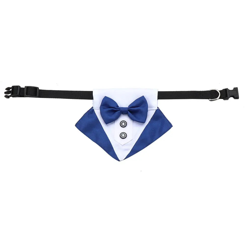 For Large and Medium Dogs Tuxedo Dog Suit and Bandana Set Dogs Tuxedo Suit Dog Prince Bow Tie Shirt Formal Dog Weeding Attire Nova Trendz