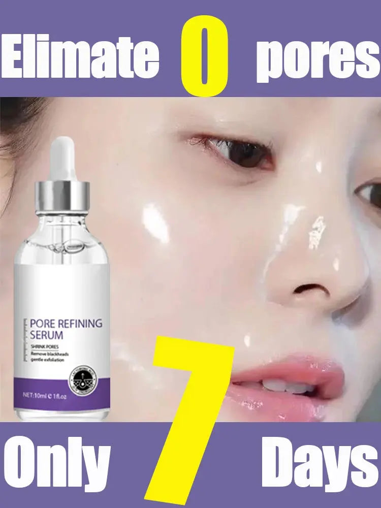 Pore Shrinking Serum Face Removing Large Pores Tightening Repairing Facial Pore Minimizing Essence Skin Care Beauty Firm skin Nova Trendz