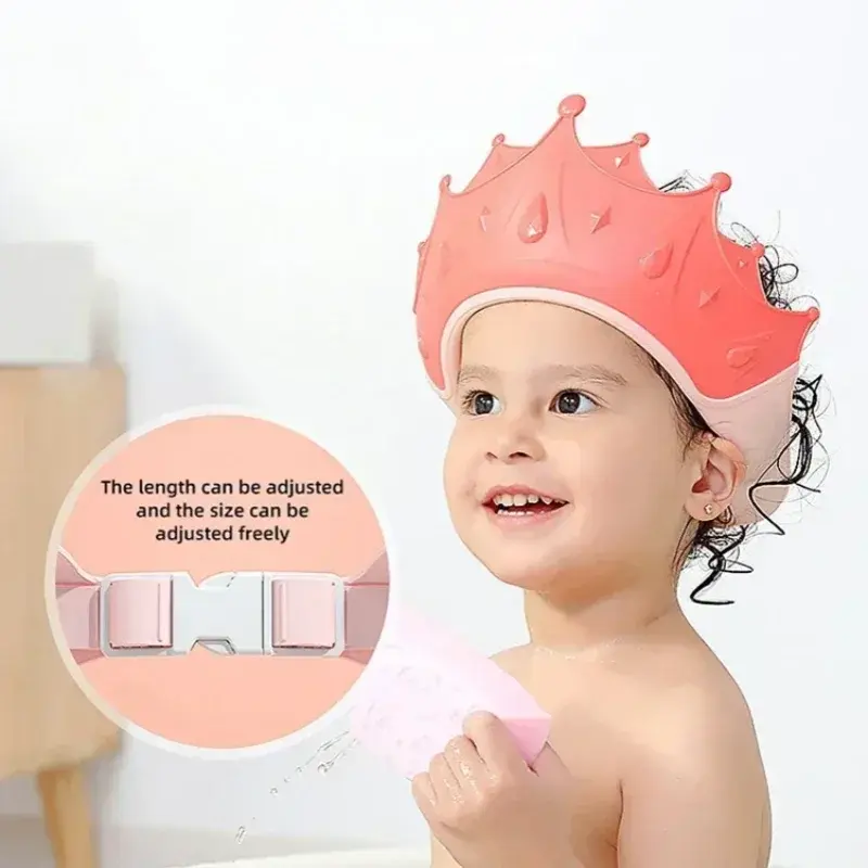 Baby Bath Caps Goods Infant Ear Protection Kids Shampoo Shield Bath Head Cover Baby Shower Cap Adjustable Hair Wash Hat Nova Trendz