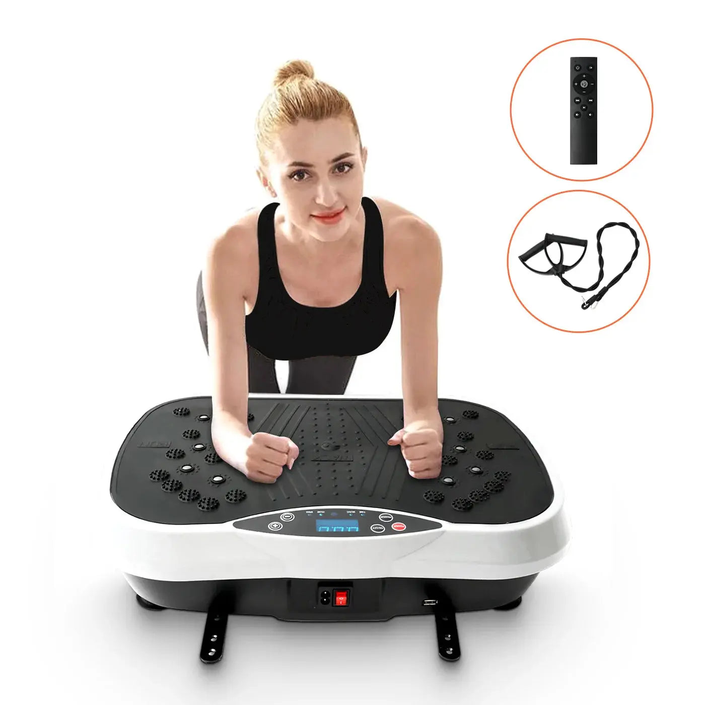 Vibration Plate Exercise Machine Fat-Burning Home Fitness Fat Slinger Shaping Whole Body Workout Portable Fitness Equipment Nova Trendz
