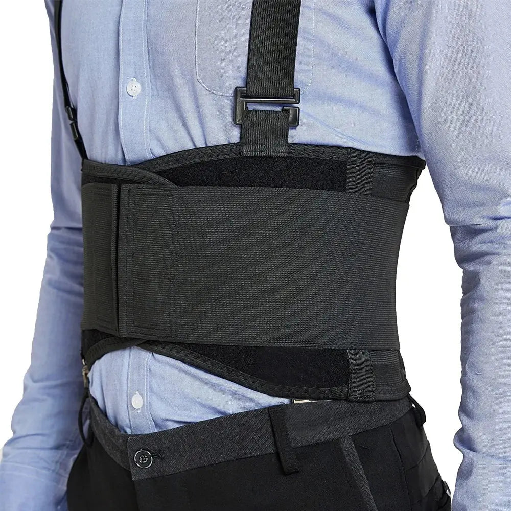 1Piece Work Back Brace for Men Women,Adjustable Lower Back Support Belt with Suspenders for Heavy Lifting Safety & Protection - Nova Trendz