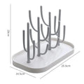 Baby Bottle Drying Rack Vertical Bottle Dryer Rack Holder Organizer Space Saving Standing Drying Rack for Baby Bottles and Cup Nova Trendz