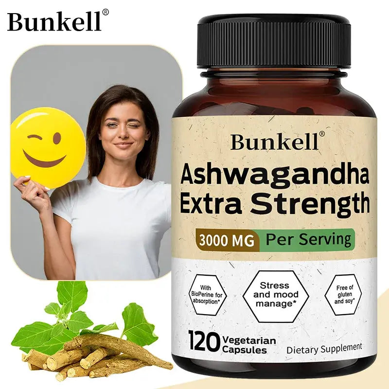 Ashwagandha 3000 mg capsules to help balance stress and manage mood Nova Trendz