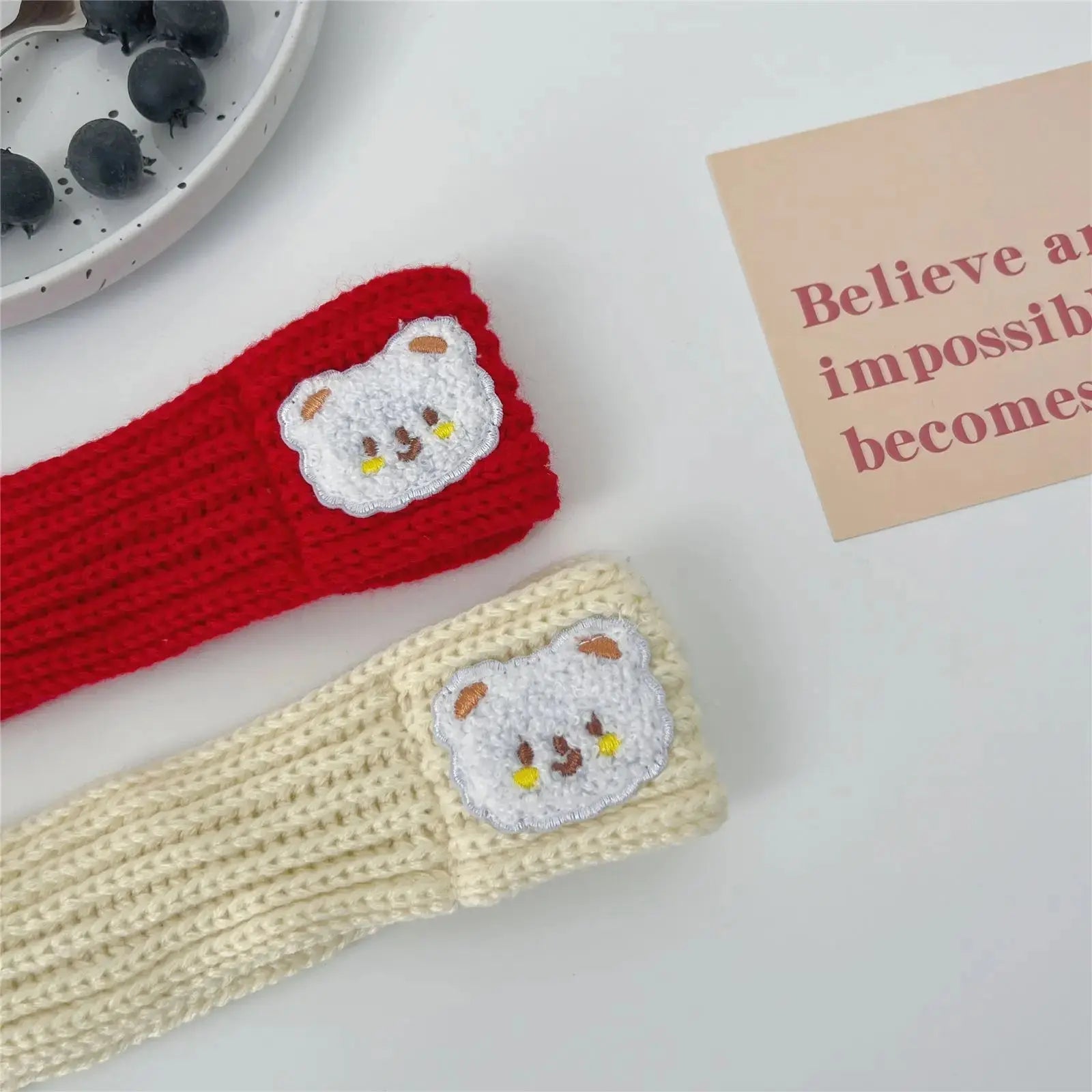 Pet Christmas Scarf Cat Dog New Year Red Bear Warm Scarf Pet Winter Knitted Scarf Cat Collar Puppy Accessories Bow Ties for Dogs - Nova Trendz