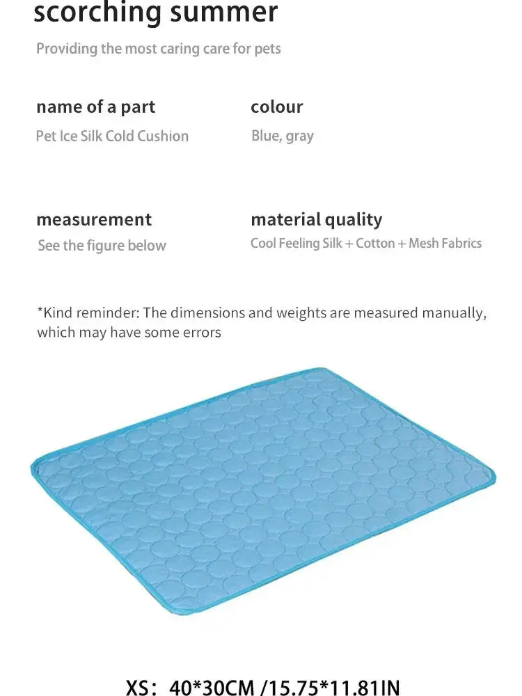 Pet Ice Mats Summer Cat Dog Sofa Nest Bed Cooling Sleeping Pad for Small Dogs Pets Durable Sofa Cooling Pad Blanket Nova Trendz
