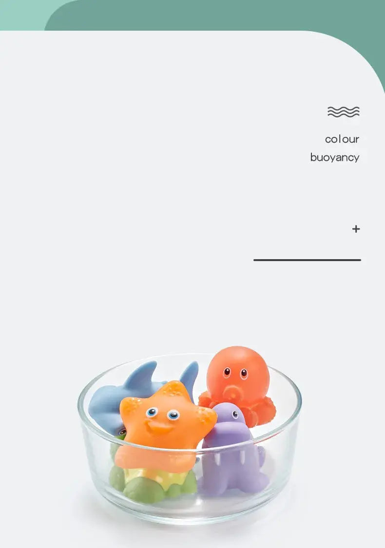 Baby Bath Toys Bathtub Colorful Toys Waterproof Bath Toys for Toddler Infant Boys Girls 0~3years Gift Nova Trendz