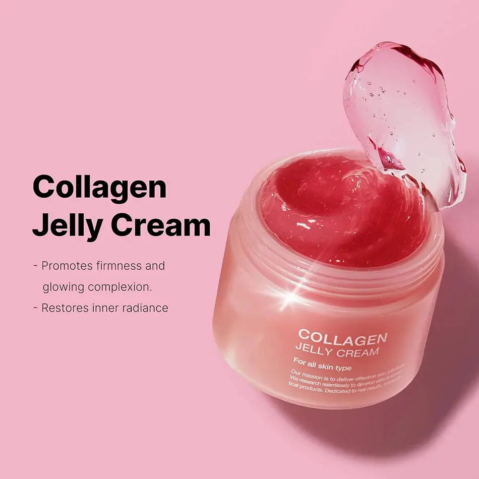 24h Glow & Lifted Collagen Jelly Cream Niacinamide And Hydrolyzed Collagen Strengthen The Skin Barrier And Moisturize The Skin Nova Trendz