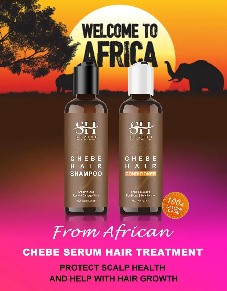 CHEBE Hair Growth Shampoo Conditioner Set Anti Hair Loss Treatment for Men Women Fast Thicken Regrowth Oil Beauty Health SEVICH Nova Trendz