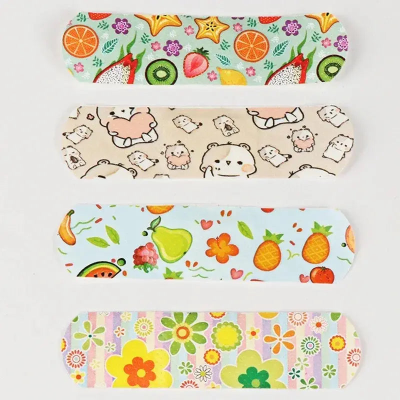 100pcs Cartoon Animal Pattern Waterproof Hemostasis Kids Band Aid Stickers Adhesive Bandage Wound Strips Plasters for Children Nova Trendz