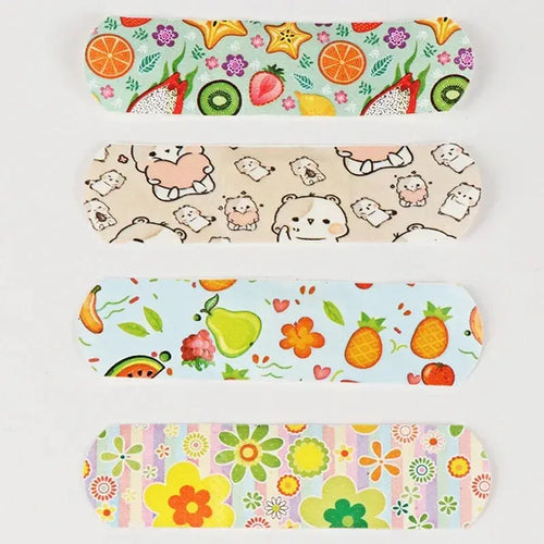 100pcs Cartoon Animal Pattern Waterproof Hemostasis Kids Band Aid Stickers Adhesive Bandage Wound Strips Plasters for Children Nova Trendz
