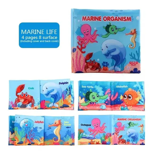 Baby Cloth Books Enlightenment Early Educational Toys Kids Fruits Animal Numbers Food Cognitive Book for Toddlers 12-72 Month Nova Trendz