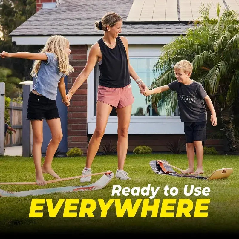 GIBBON GiBoard Balance Board -Slackline Workout Equipment Home Gym Training-Wooden Wobble Board Balance Trainer Nova Trendz