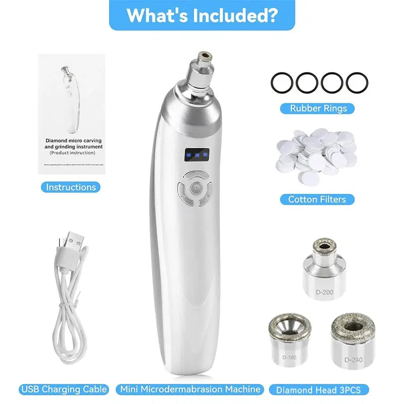 Handheld Diamond Microdermabrasion Machine Newest Facial Peeling Beauty Device Blackhead Removal Acne Clearning Skin Care Tool Nova Trendz