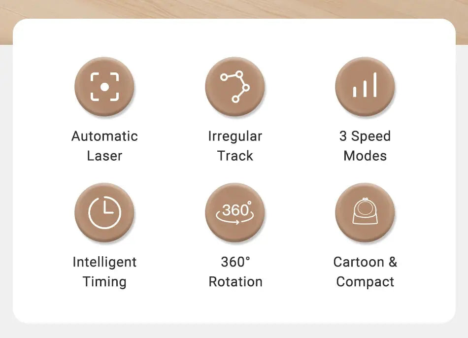 ROJECO Automatic Cat Laser Toy Interactive Adjustable Mode Electric Cat Toy For Kitty Dog Indoor Smart Teasing Laser Cat Toys Nova Trendz