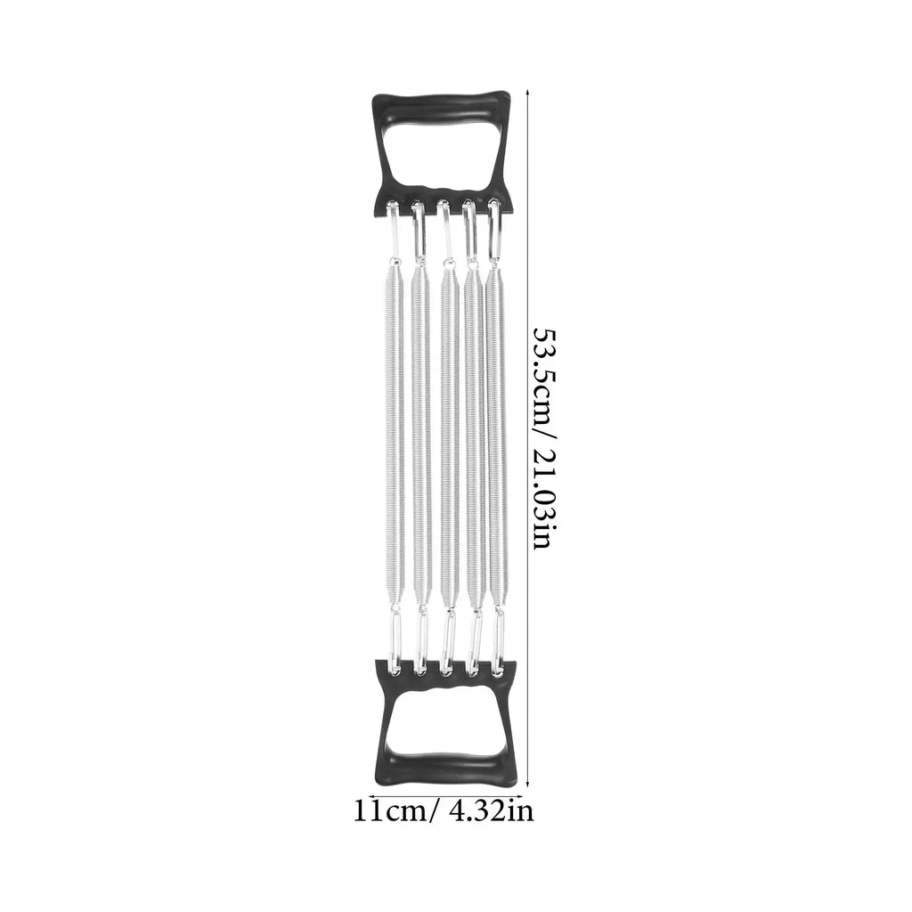 5Pcs Plastic Handle Spring Puller Chest Expander Adjustable Grip Strength Trainer Fitness Supplies Resistance Bands Workout Nova Trendz