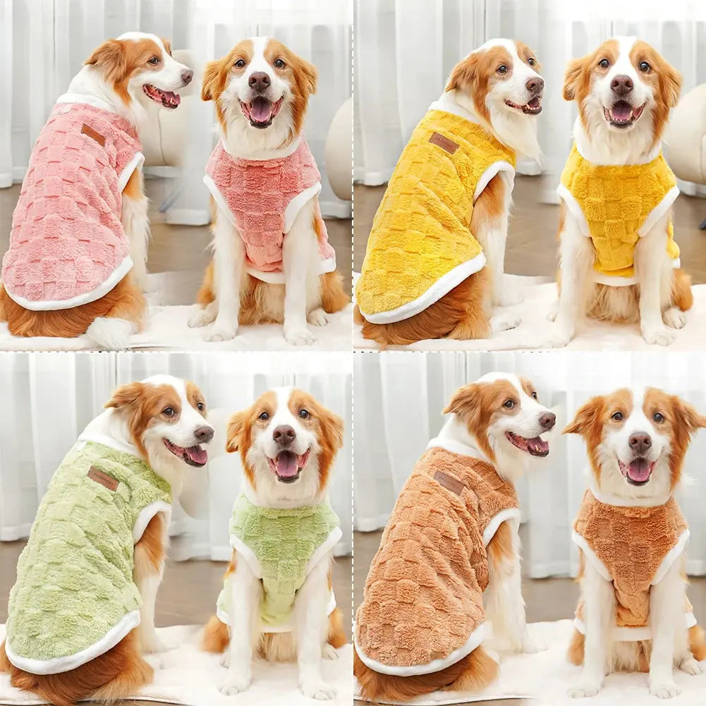 Big Dogs Clothes Winter Warm Sweater S-6XL Size Pet Clothing Golden Retriever Dog Coats Sweatshirt Pets Puppy Pullover Vest - Nova Trendz