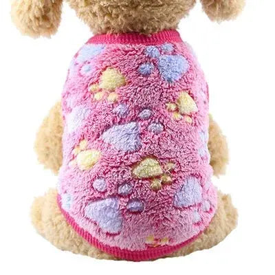 Cartoon Fleece Pet Cat Clothes Winter Warm Pet Dog Vest Puppy Cat Sweater Dog Clothes For Small Dogs Cats Coat Jacket Pet Outfit - Nova Trendz