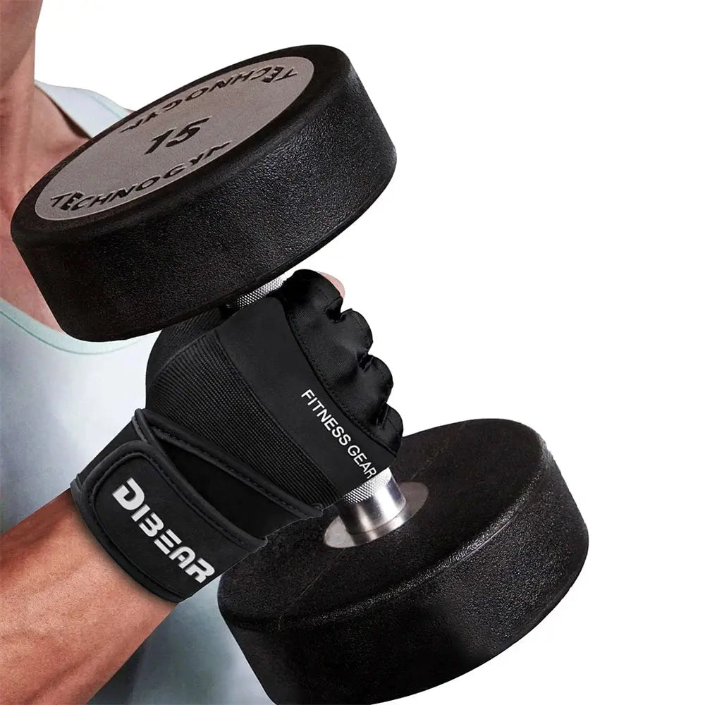 Half Finger Bodybuilding Gym Gloves Weightlifting Dumbbell Kettlebell Training Workout Fitness Gloves For Man  Women Nova Trendz