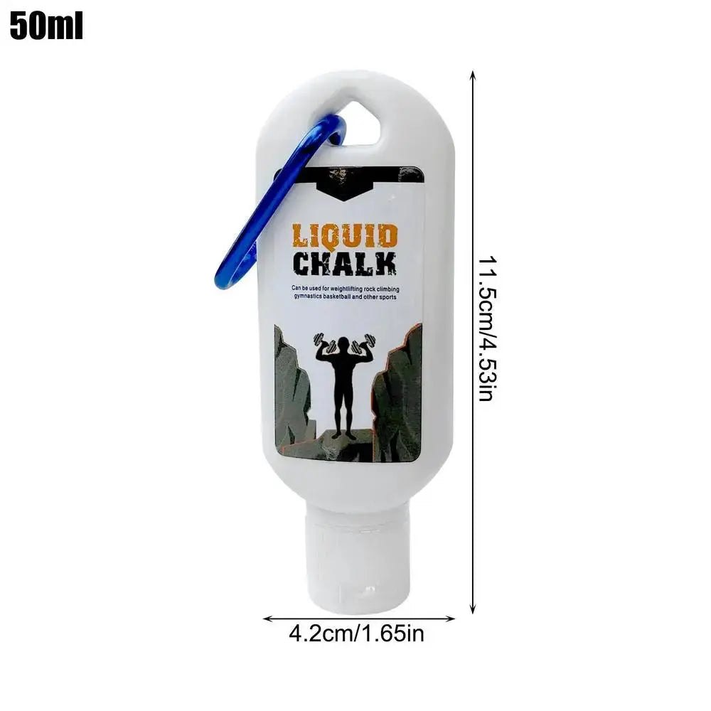 50ml/100ml Liquid Chalk Sweat-Resistant Workout Magnesium Powder Anti-slip Cream Grip Weight Lifting Climbing Gym Sports Chalk Nova Trendz