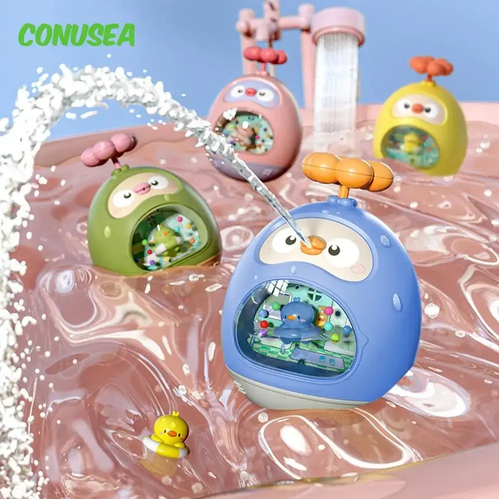 Baby Bath Toy Amphibious Cute Fun Spray Water Tumbler Toy Water Bathtub Pool Beach Kids Baby Toys 12 Months Bathing Bathroom Nova Trendz