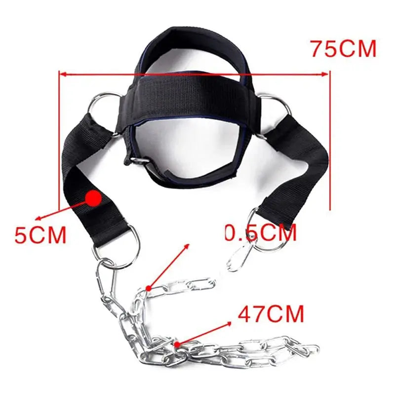 Head Harness Sports Neck Training Exerciser Strap Muscle Builder Home Gym for Strength Fitness Weight Lifting Workout Boxing MMA Nova Trendz