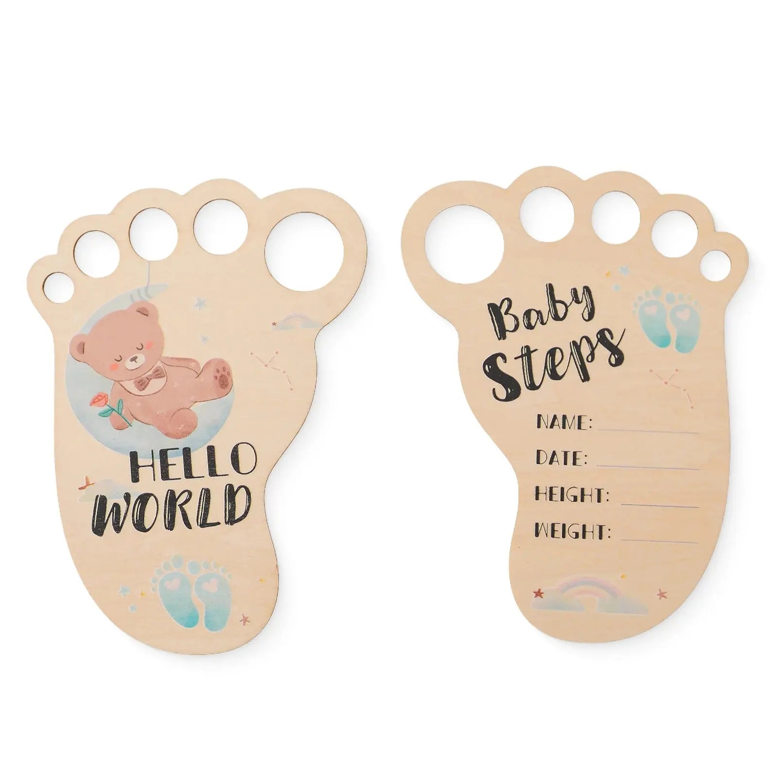 8pc/set Wooden Baby Milestone Card For Newborn Cute Cloud Shape Photography  Props Accessories Month Cards Sticker Newborn Gifts Nova Trendz