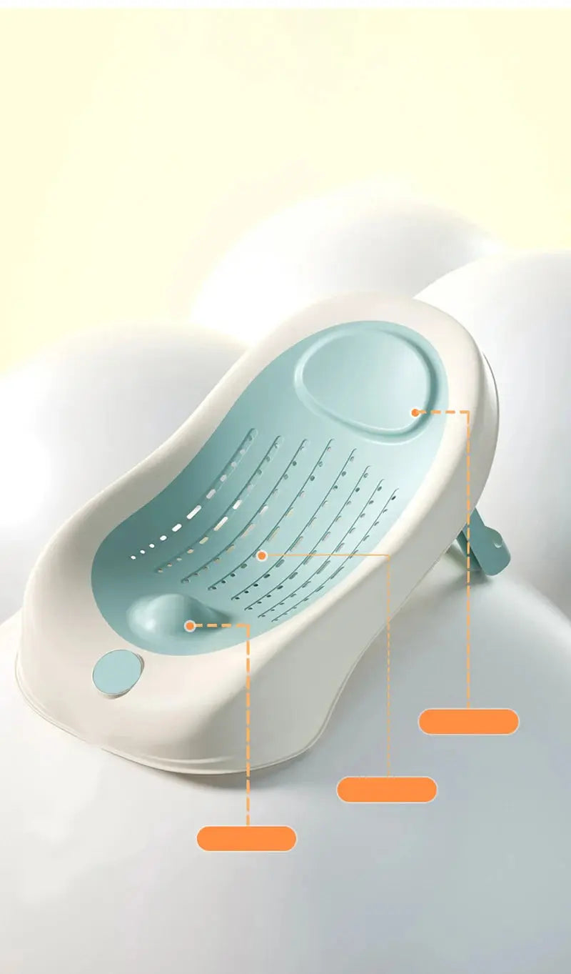 Simple Baby Bath Tub Rack Foldable Bathtub for Babies Bathtubs Anti Slip Holder Newborn Shower Net Seat Infants Care Accessories Nova Trendz