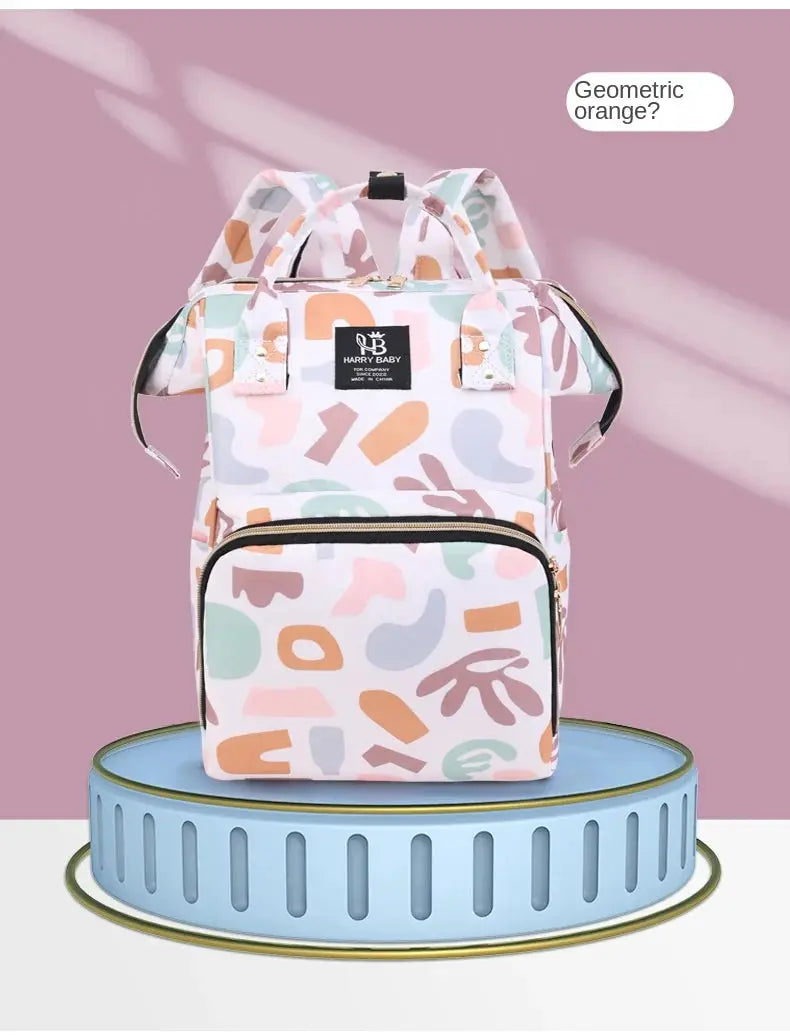 Fashion Print Nappy Backpack Bag Mummy Large Capacity Bag Mom Baby Multi-function Outdoor Travel Diaper Bags for Baby Care Stuff Nova Trendz