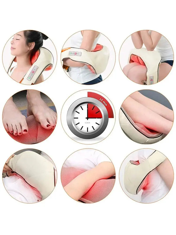 Home Neck Massager, Shiatsu Portable Shoulder Massager For Tissue Relief And Muscle Relaxation, Suitable For Multiple Scenarios Nova Trendz
