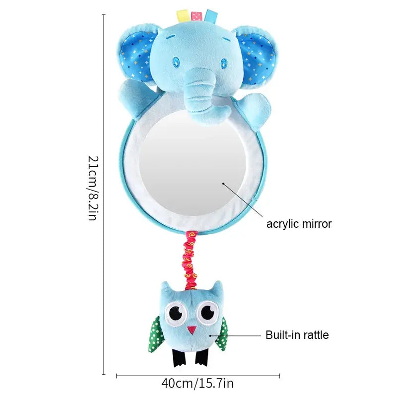 Black White View Back Seat Mirror Baby Car Mirror Safety Seat Headrest Rearview Mirror Baby Facing Rear Ward Car Kids Monitor Nova Trendz