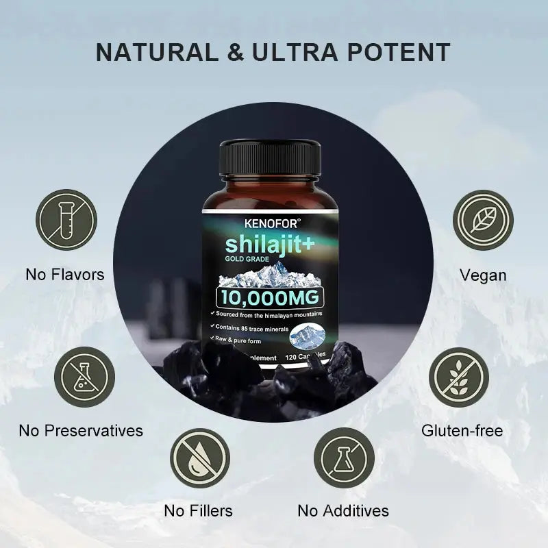 Himalaya Original Pure Shilajit Capsules, Naturally Enriched with Fulvic Acid and Over 85 Trace Minerals, Gluten Free Supplement Nova Trendz