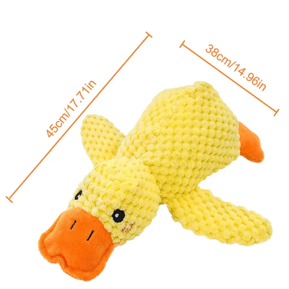 Dog Calming Duck Pet Plush Toy with Quacking Sound Calming Duck Dog Toy Pillow Toy Dog Stuffed Animals Chew Toy for Dogs Nova Trendz