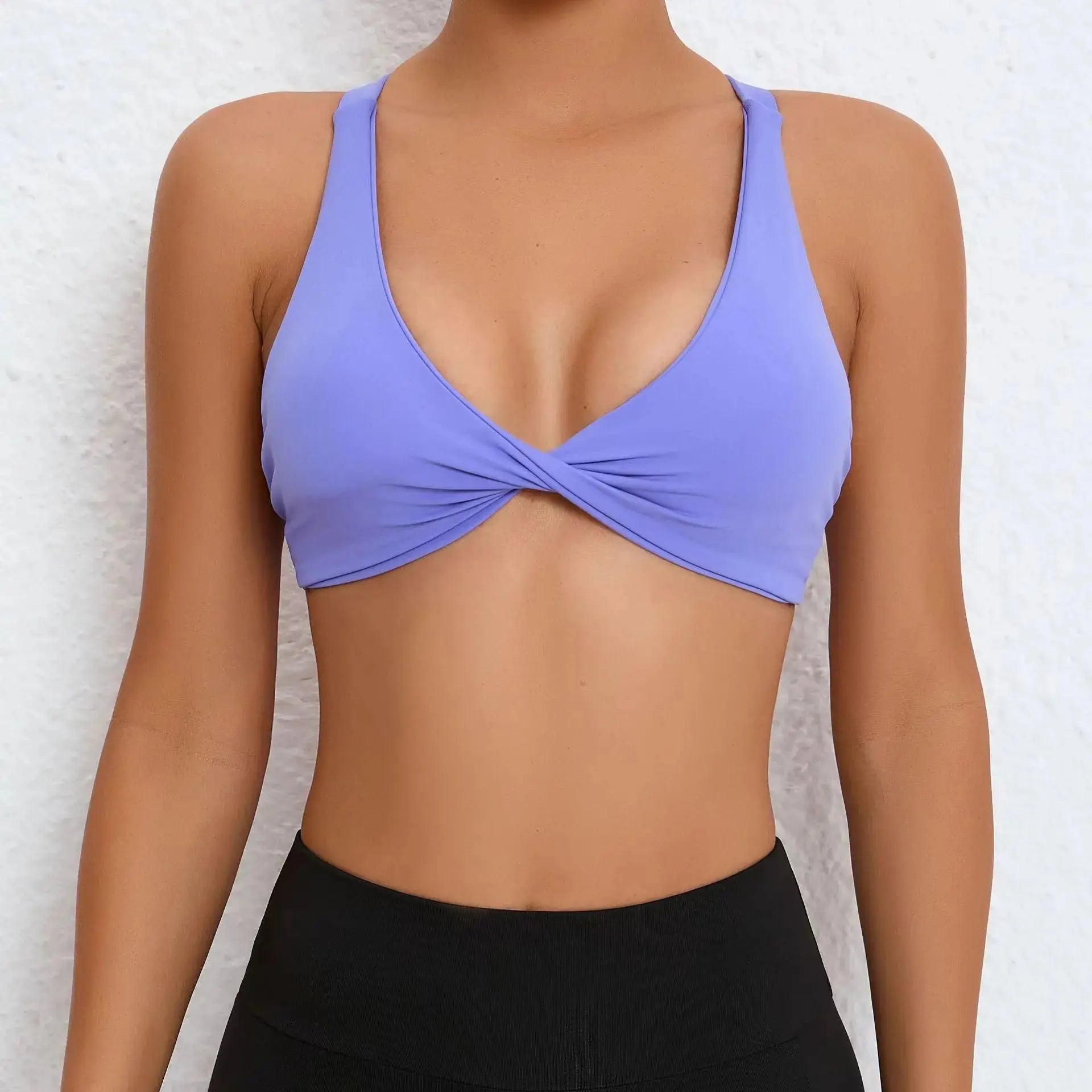 Sport Bra Women Seamless Gym Anti-sweat Breathable Yoga Shockproof Crop Top Fitness Push up Workout Underwear Blue Gray Red Pink - Nova Trendz