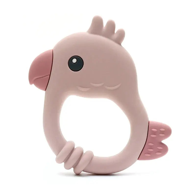 2015 New Design Colorful Parrot Teether - Food-Grade Silicone Baby Teething Toy (BPA-Free) baby teether Nova Trendz