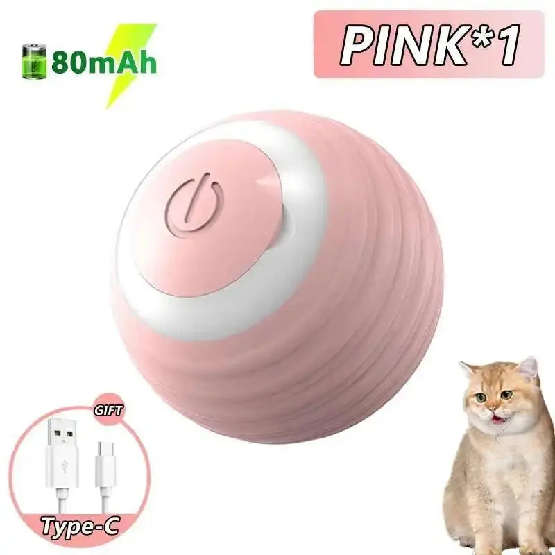 Smart Dog Toy Ball Electronic Interactive Pet Toy Ball USB Automatic Bouncing Rolling Toy Ball With RGB Lights Puppy Cat Product - Nova Trendz