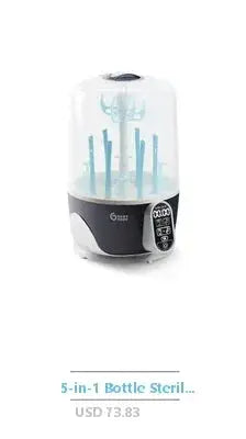 Instant Baby Bottle Warmer Water Dispenser LED Touch Display Night Light Large Capacity Food Grade Multipurpose Easy Cleaning Nova Trendz