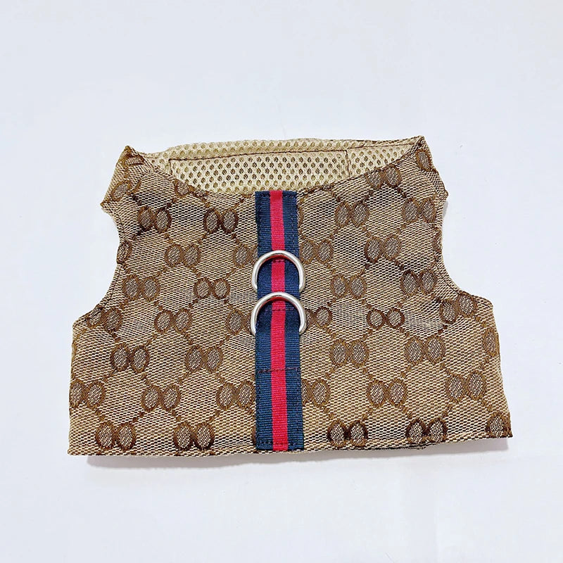 Pet Couple Clothing Designer Luxury Women Dog Dress Men Dog Chest Back Vest Puppy Clothes Beautiful Skirt Traction Rope Leash Nova Trendz