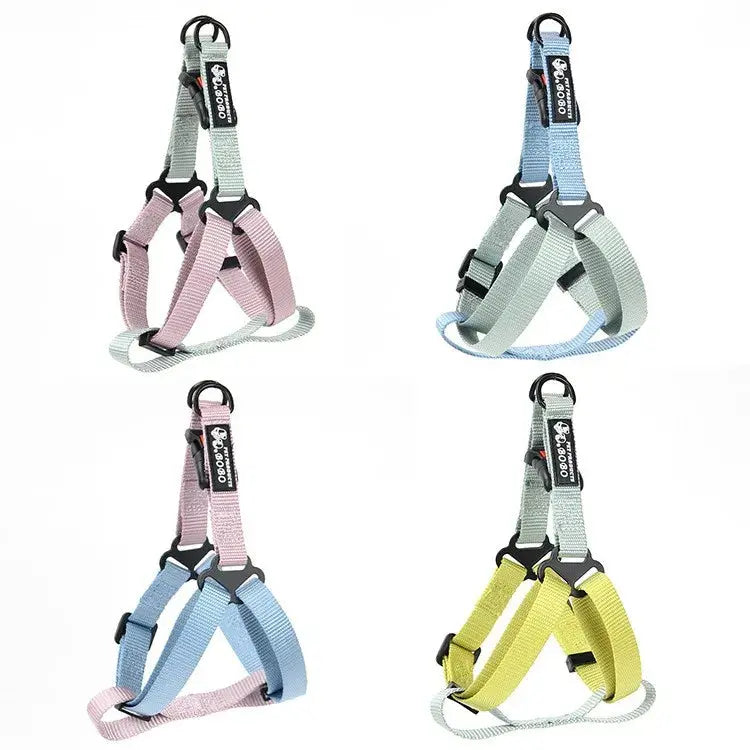 Adjustable Pet Harness for Small Medium Dogs Nylon Dog Harness Leash Set Puppy Harness Dog Accessories - Nova Trendz
