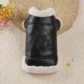 Flying Eagle PU Dog Clothes Plus Velvet Warm Pet Dog Coat Winter Thicken Leather Puppy Jacket Clothes For Small Medium Dogs Cats - Nova Trendz