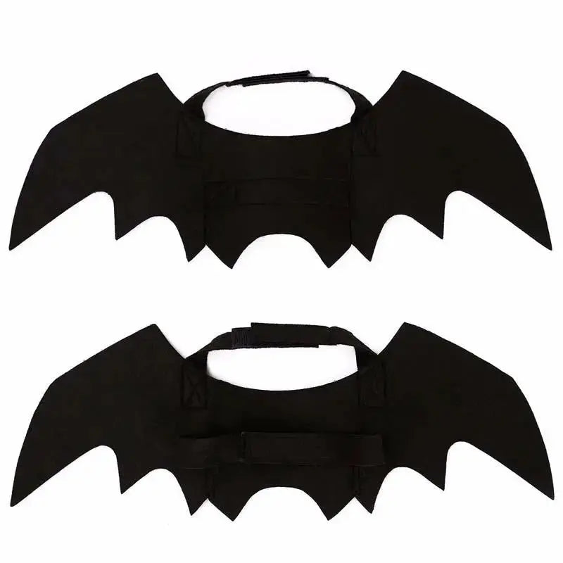 Pet Halloween Cosplay Costume for Dogs Cats Puppy Kittens Black Bat Wings - Nova Trendz