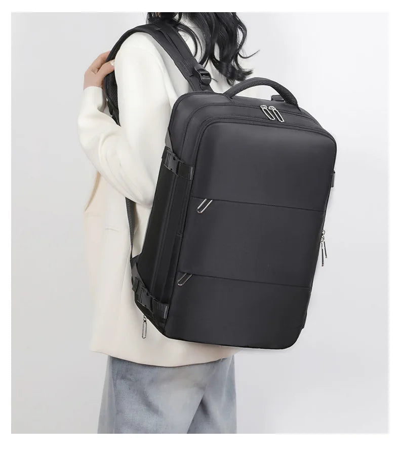 Mummy Bag Nappy Backpack Large Capacity Multifunction Cabin Bag with Shoe Storage Multilayer Separation Waterproof Diaper Bags