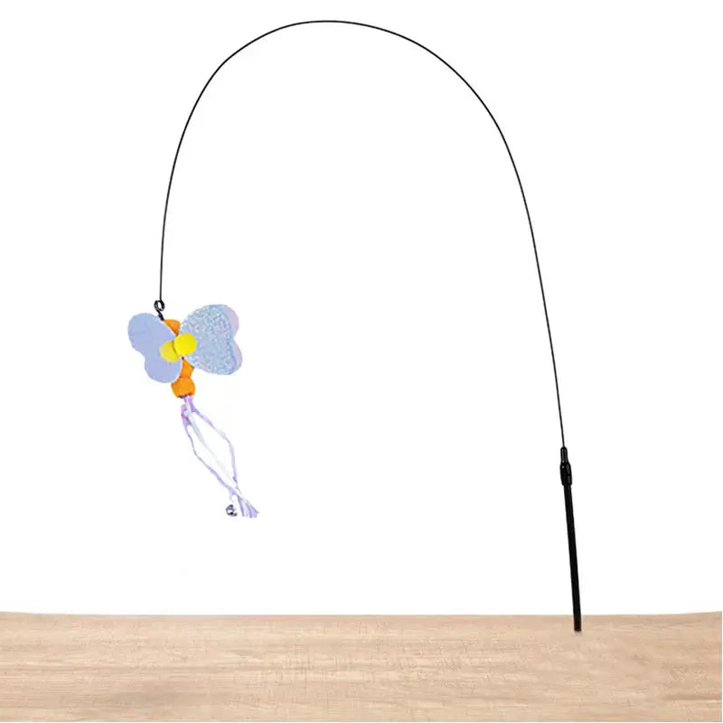 Powerful suction cup wire long rod plush cat stick cat toy self-exciting and relieving boredom and biting pet toy Nova Trendz
