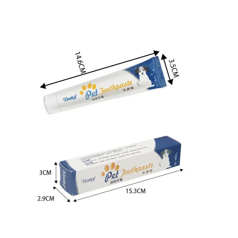 Pet Toothpaste Toothbrush Dog Cat Teeth Cleaning Dog Cat Fingertips Cat Dog Disposable Toothbrush Toothpaste Set - Nova Trendz