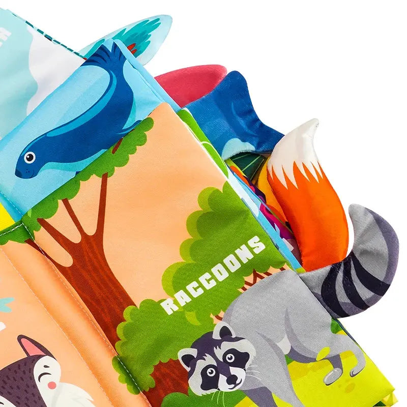 Baby Books Toys, Baby Books 0-6 Months, 3PCS Touch and Feel Cloth Crinkle Soft Books, Toys for 0-3-6-12-18 Months Infant Newborn - Nova Trendz