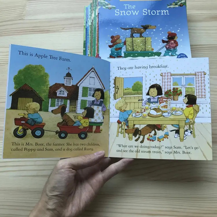 20Books/set 15X15Cm Kids Usborne Picture Books for Children Baby Famous Story English Child Book Educativo Infantil - Nova Trendz