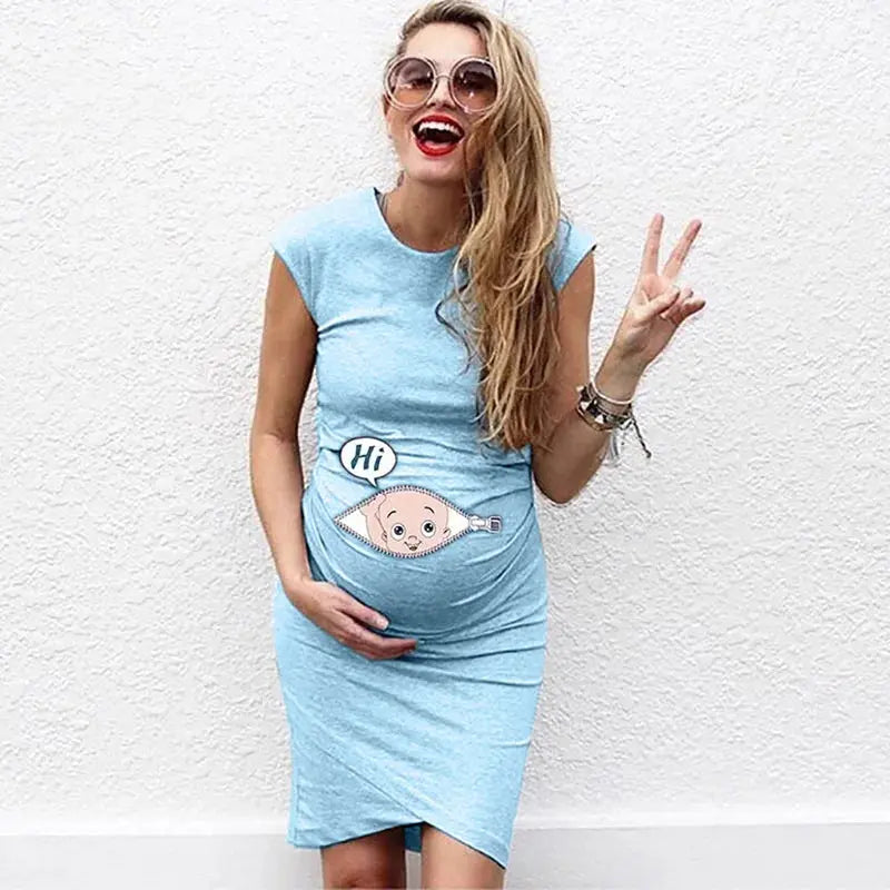 Cute Maternity Dress Loose Casual Dress Women Maternity Clothes Plus Size Pregnant Woman Maternity Dress Nova Trendz