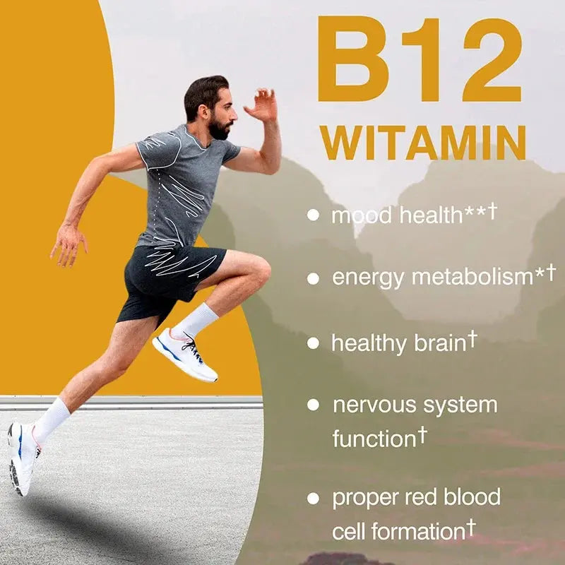 Vitamin B12 1000mcg - Supports Energy Metabolism, Mood and Nervous System Health Nova Trendz