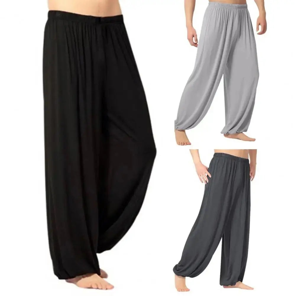 Women Men Harem Pants Modal Yoga Loose Long Pants Belly Dance Boho Sports Wide Trousers Quick Dry Sweatpants Yoga Clothing - Nova Trendz