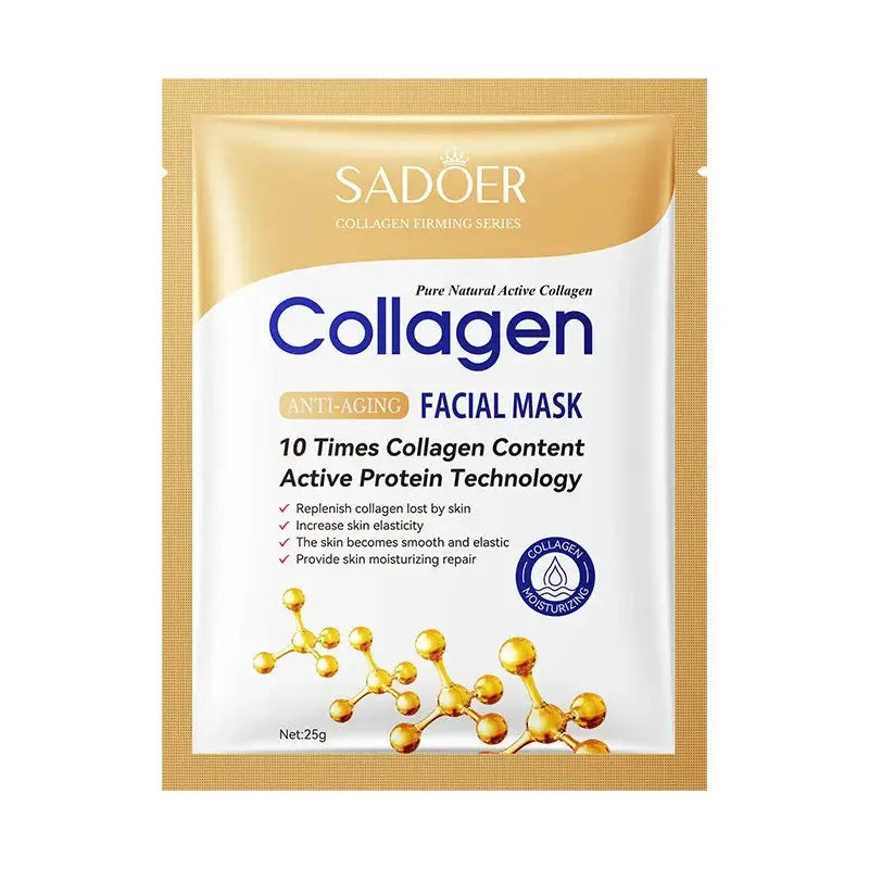 SADOER Collagen Skin Care Serie Collagen Facial Mask Moisturizing Anti-aging Repair Brightening Skin Facial Mask Facial Skincare Nova Trendz