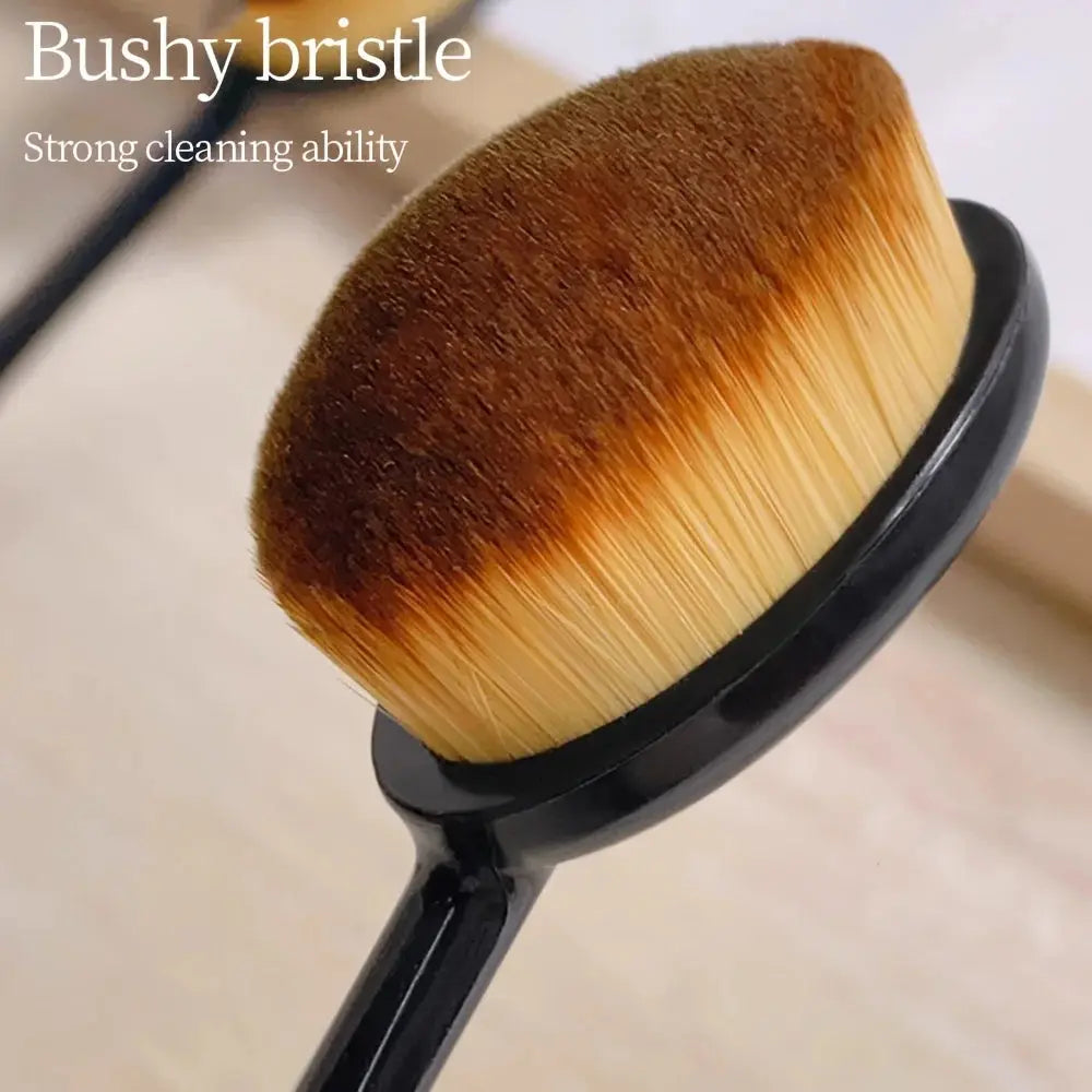 Pet Ear Cleaning Brush with Soft Plastic Bristles – Gentle Paw Cleaner for Dogs and Cats, Comfortable Oval Shaped Handle Nova Trendz